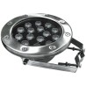 Прожектор для фонтана Aquaviva (15LED 15 Вт 12/24 В) RGB на трубу 